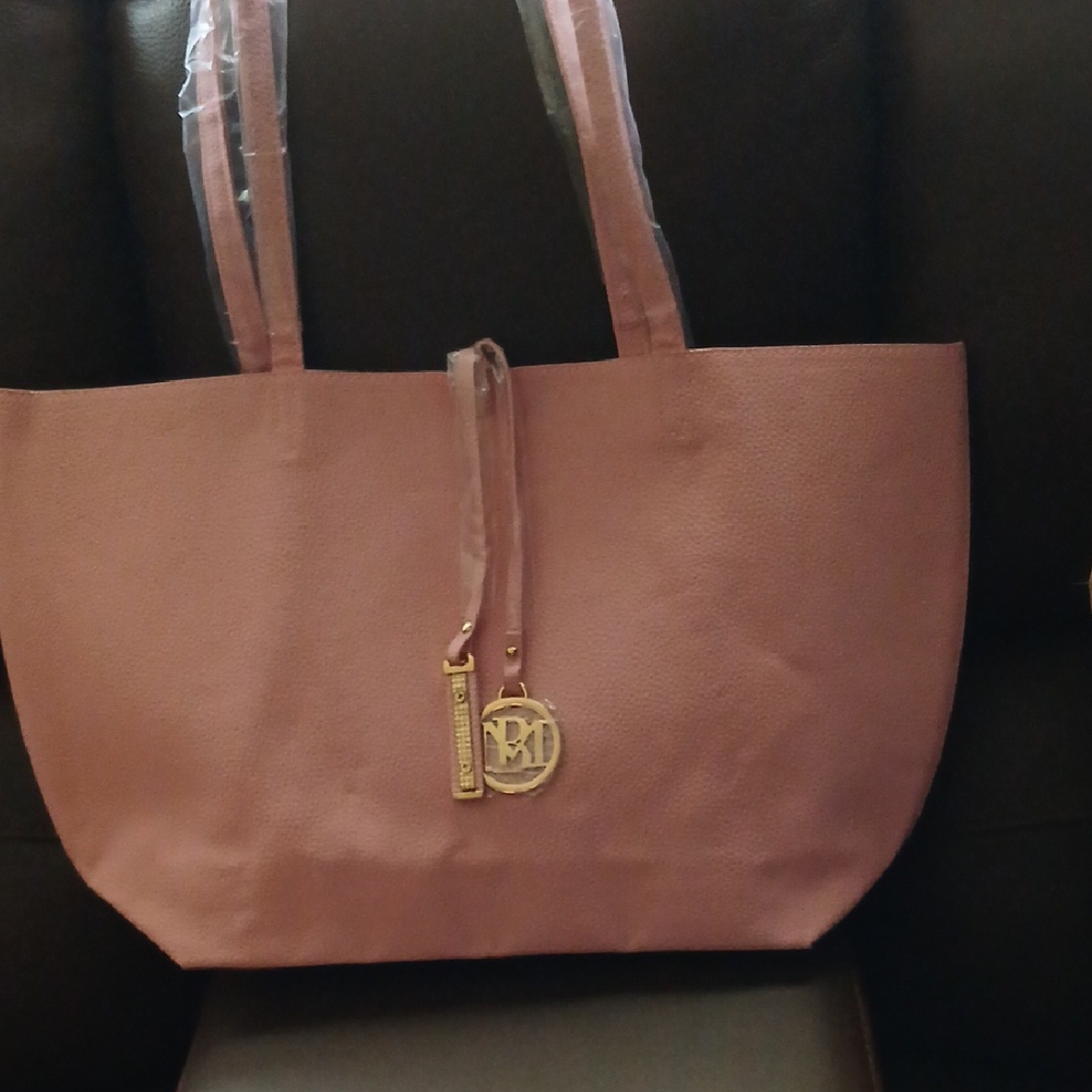 Badgley Mischka Mauve Tote Bag